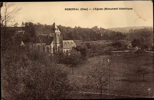 Ak Roberval Oise, Kirche