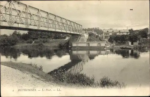 Ak Rethondes Oise, Brücke