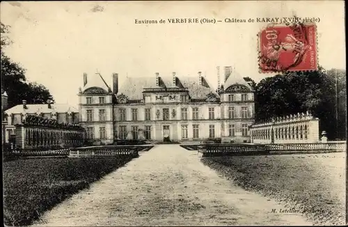 Ak Verberie Oise, Chateau de Raray