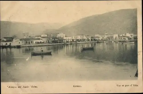 Ak Itea Griechenland, Panorama, Brücke