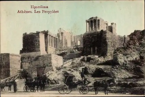 Ak Athen, Griechenland, Die Propyläen