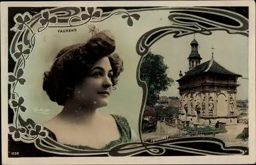 Ak Fribourg Freiburg Stadt Schweiz, Schauspielerin Faurens, Chapelle, Kapelle