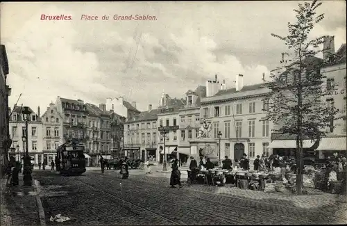 Ak Brüssel Brüssel, Place du Grand-Sablon