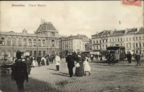 Ak Brüssel Brüssel, Place Rogier