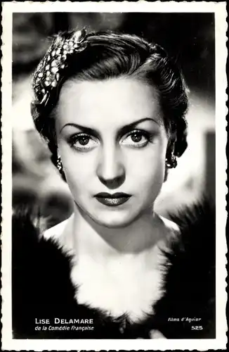 Ak Schauspielerin Lise Delamare, Portrait, Comedie Francaise