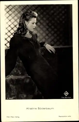 Ak Schauspielerin Kristina Söderbaum, Portrait, Ufa Film, A 3840/1