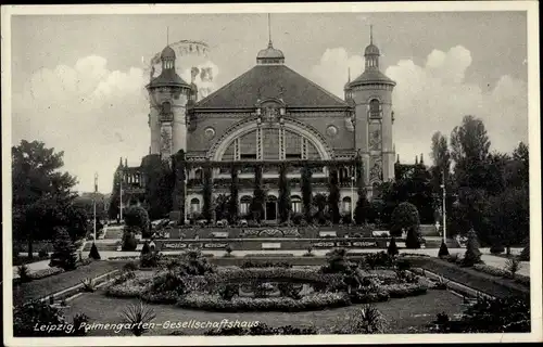 Ak Leipzig in Sachsen, Palmengarten, Gesellschaftshaus