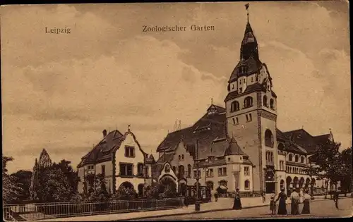 Ak Leipzig in Sachsen, Zoologischer Garten