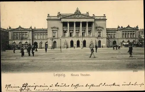 Ak Leipzig in Sachsen, Neues Theater