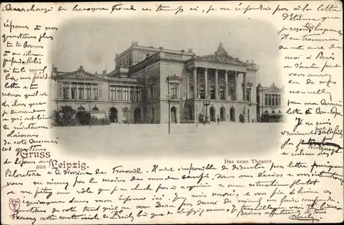 Ak Leipzig in Sachsen, Neues Theater