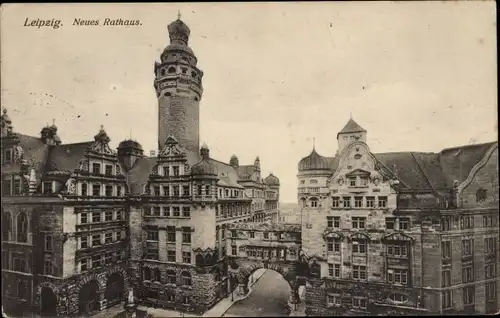 Ak Leipzig in Sachsen, Neues Rathaus