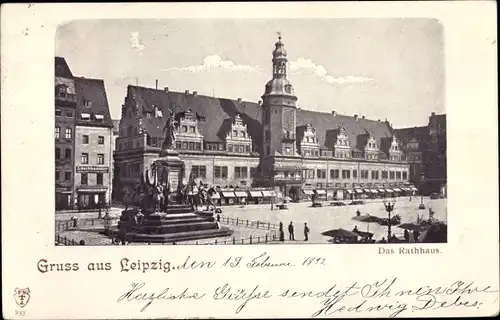 Ak Leipzig in Sachsen, Rathaus