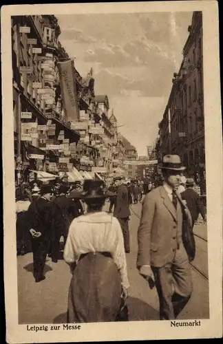 Ak Leipzig in Sachsen, Neumarkt zur Messe