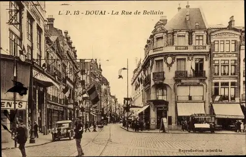 Ak Douai North, Rue de Bellain