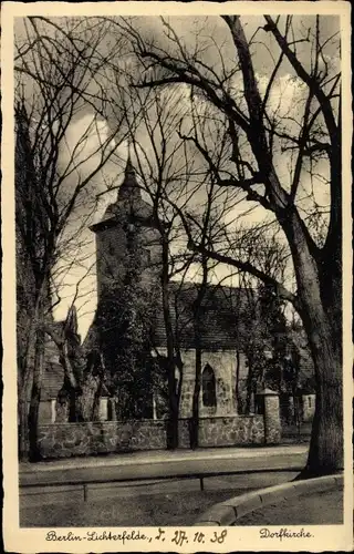 Ak Berlin Steglitz Lichterfelde, Dorfkirche