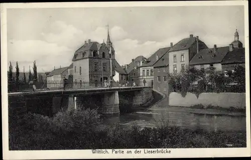 Ak Wittlich in der Eifel, Partie an der Lieserbrücke