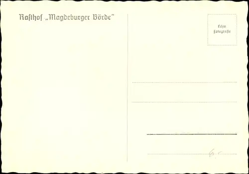 Ak Hohe Börde Sachsen Anhalt, Teilansicht vom Rasthof Magdeburger Börde