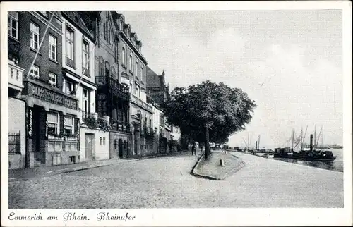 Ak Emmerich am Niederrhein, Rheinufer