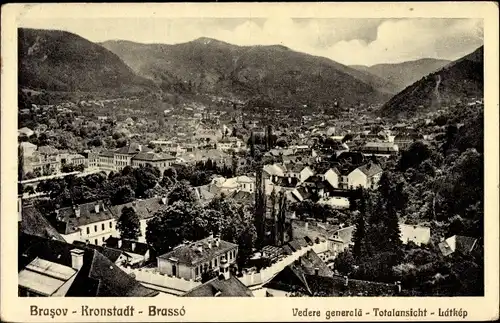 Ak Brașov Brassó Kronstadt Rumänien, Gesamtansicht