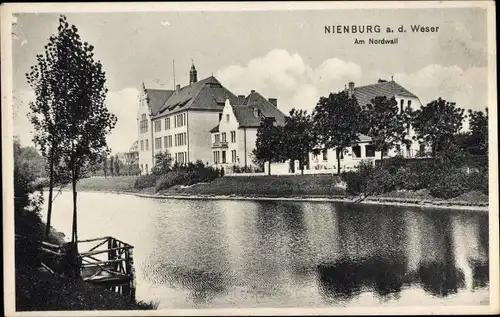 Ak Nienburg an der Weser, Am Nordwall