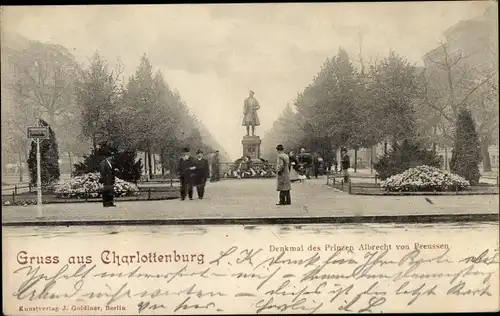 Ak Berlin Charlottenburg, Denkmal des Prinzen Albrecht von Preußen