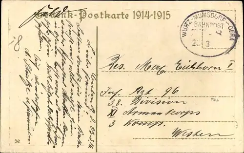 Präge Ak Eine feste Burg ist unser Gott, Kaiser Wilhelm II, Portrait