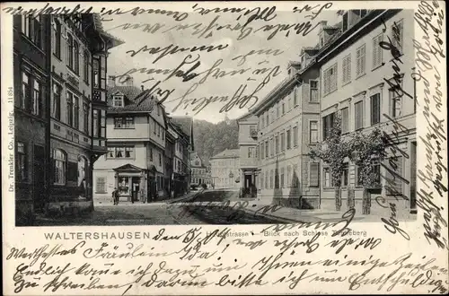 Ak Waltershausen in Thüringen, Hauptstraße, Schloss Tenneberg