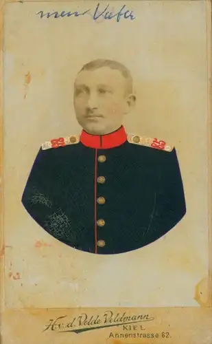 CdV Deutscher Soldat in Uniform, Portrait