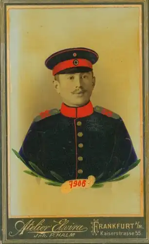 CdV Deutscher Soldat in Uniform, Portrait