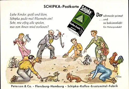 Ak Werbung für Schipka-Kaffee-Ersatzmittel-Fabrik, Schipka schmeckt prima