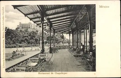 Ak Ciudad de Mexico Mexico City Mexiko Stadt, Restaurant de Chapultepec