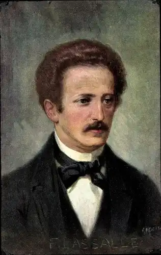 Künstler Ak Feiertag, K., Ferdinand Lassalle, Politiker, Portrait