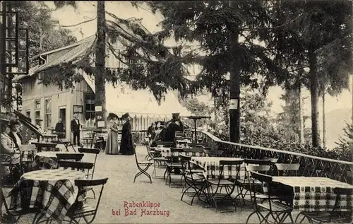 Ak Bad Harzburg am Harz, Gasthaus Rabenklippe