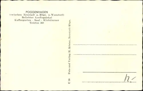 Ak Poggenhagen Neustadt am Rübenberge, Gasthaus Waldeslust