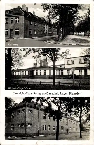 Ak Rehagen Klausdorf Am Mellensee, Kaserne, Wirtschaftsgebäude, Pionierübungsplatz