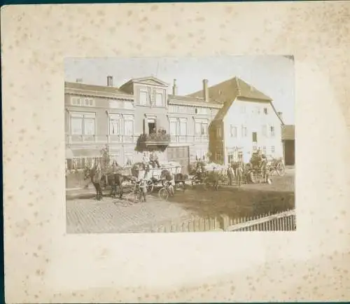 Foto Nordhausen am Harz, Fuhrwerke der C. Wedekind & Co Getreidegesellschaft