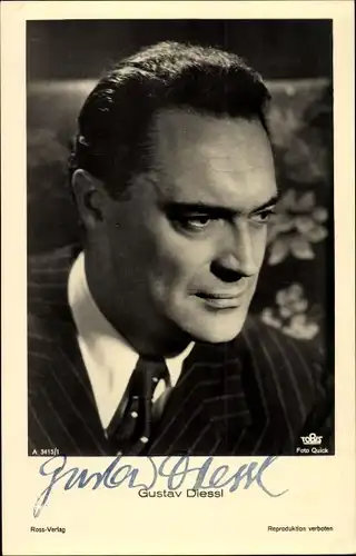 Ak Schauspieler Gustav Diessl, Portrait