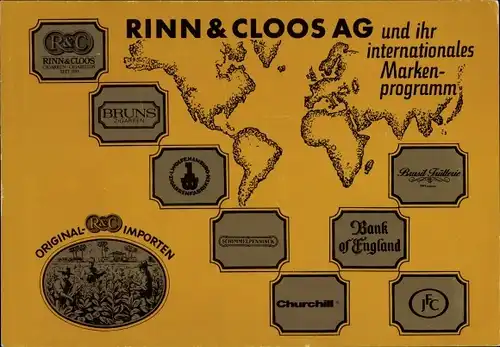 Ak Rinn & Cloos AG und ihr internationales Markenprogramm, Bank of England, Bruns