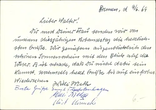 Ak Hansestadt Bremen, 62. Edeka-Verbandstag 1969