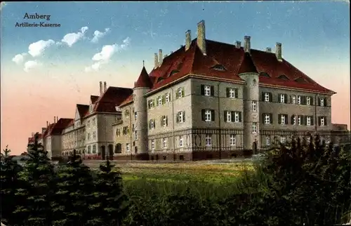Ak Amberg in der Oberpfalz Bayern, Artillerie Kaserne