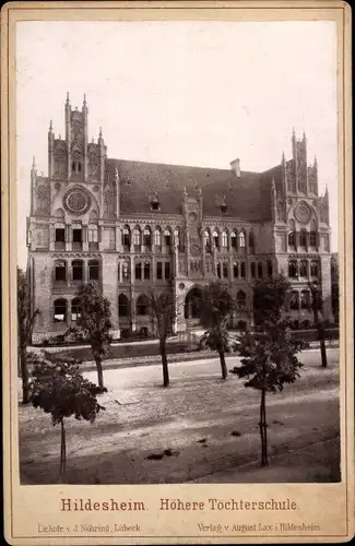 Kabinett Foto Hildesheim in Niedersachsen, Höhere Töchterschule