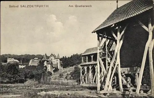 Ak Bad Salzdetfurth in Niedersachsen, Am Gradierwerk