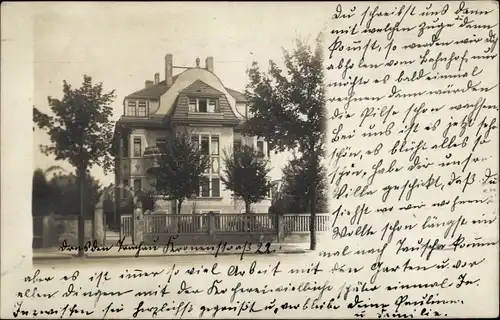 Foto Ak Dresden Neustadt, Villa