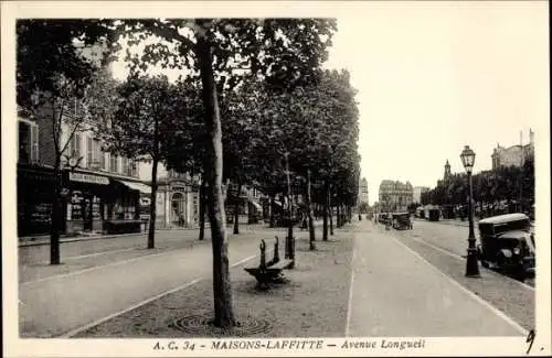 Ak Maisons Laffitte Yvelines, Avenue Longueil