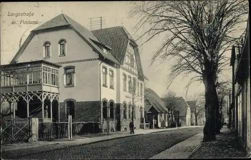 Ak Zeven in Niedersachsen, Langestraße, Postamt