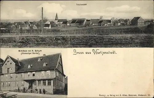 Ak Wartjenstedt Baddeckenstedt in Niedersachsen, Gesamtansicht, Wohnhaus, ehem. Posthof