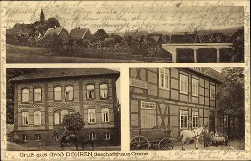 Ak Groß Döhren Liebenburg am Harz, Geschäftshaus Crome