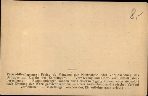 Ak München, L. Empfenzeder, Lindwurmstraße 13, Spezialhaus für Bruchbänder