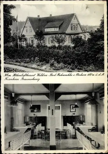 Ak Hahnenklee Bockswiese Goslar im Harz, Ferienheim Braunschweig