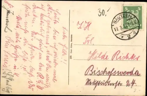 Ak Bautzen in der Oberlausitz, Restaurant Brauhausgarten